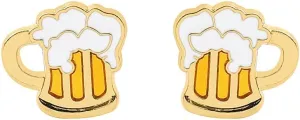 Lovely Beer Mug Stud Earrings for Women,Funny German Oktoberfest Earrings Beer Festival Costumes Outfits Accessories for Woman