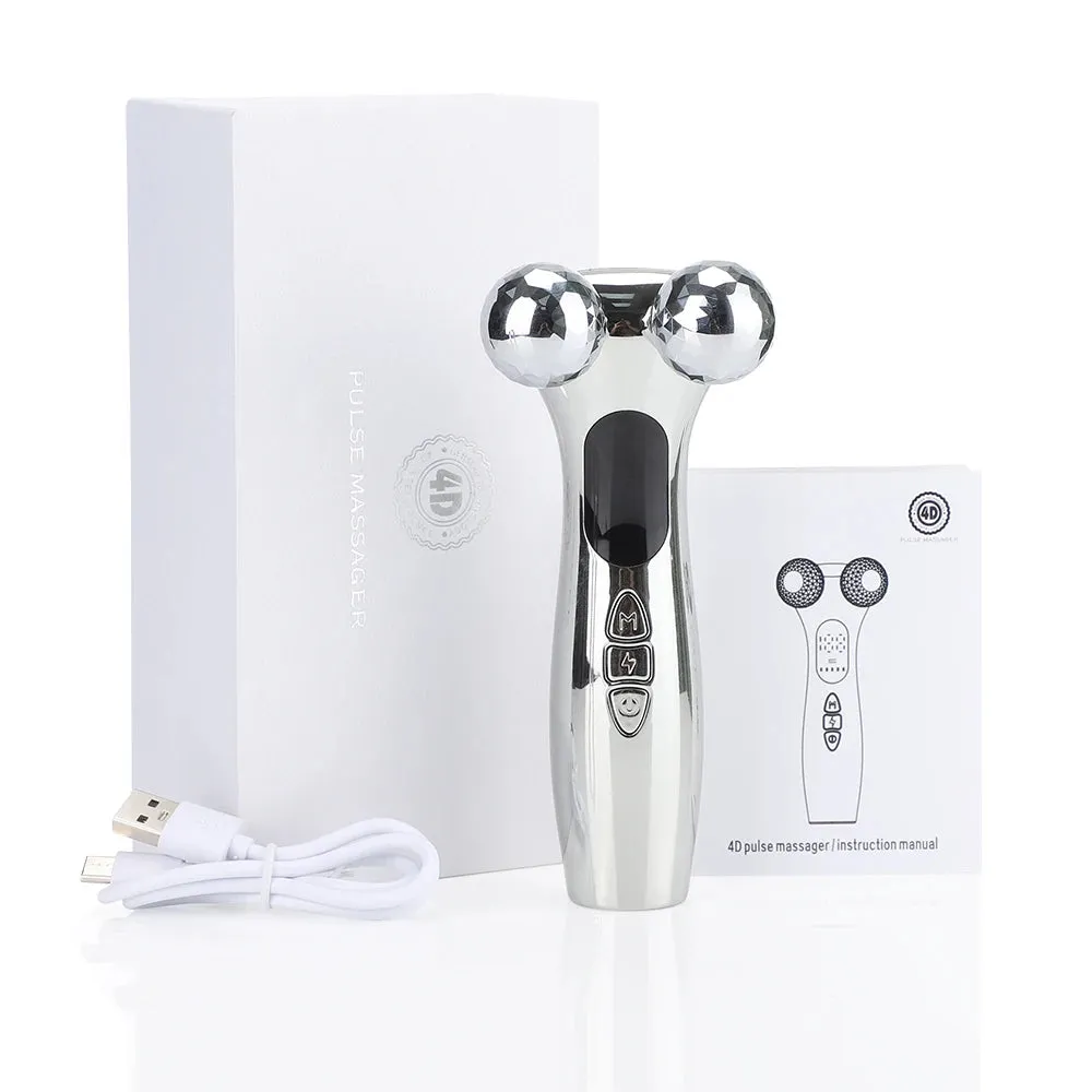 Low Frequency Pulse Massager - Vibration Facial Roller for Skin Lifting, Firming & Fine Line Reduction