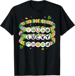 Lucky Charm Mama St.Patrick's Day Friendship Bracelet T-Shirt