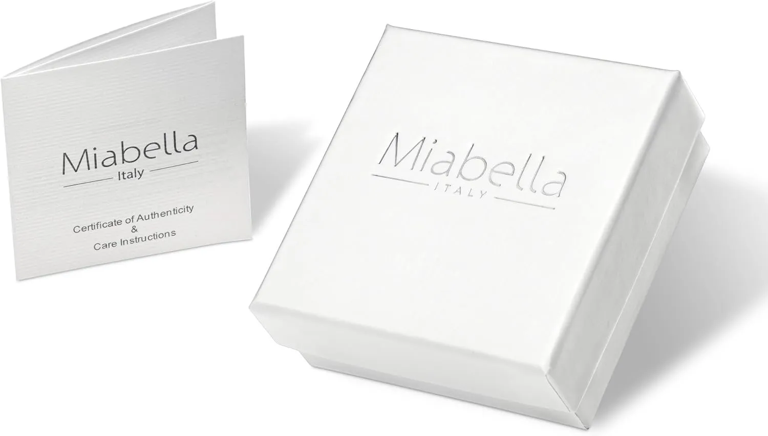 Miabella Italian 925 Sterling Silver or 18K Gold Plated Rosary Bead Cross Y Necklace Chain for Women