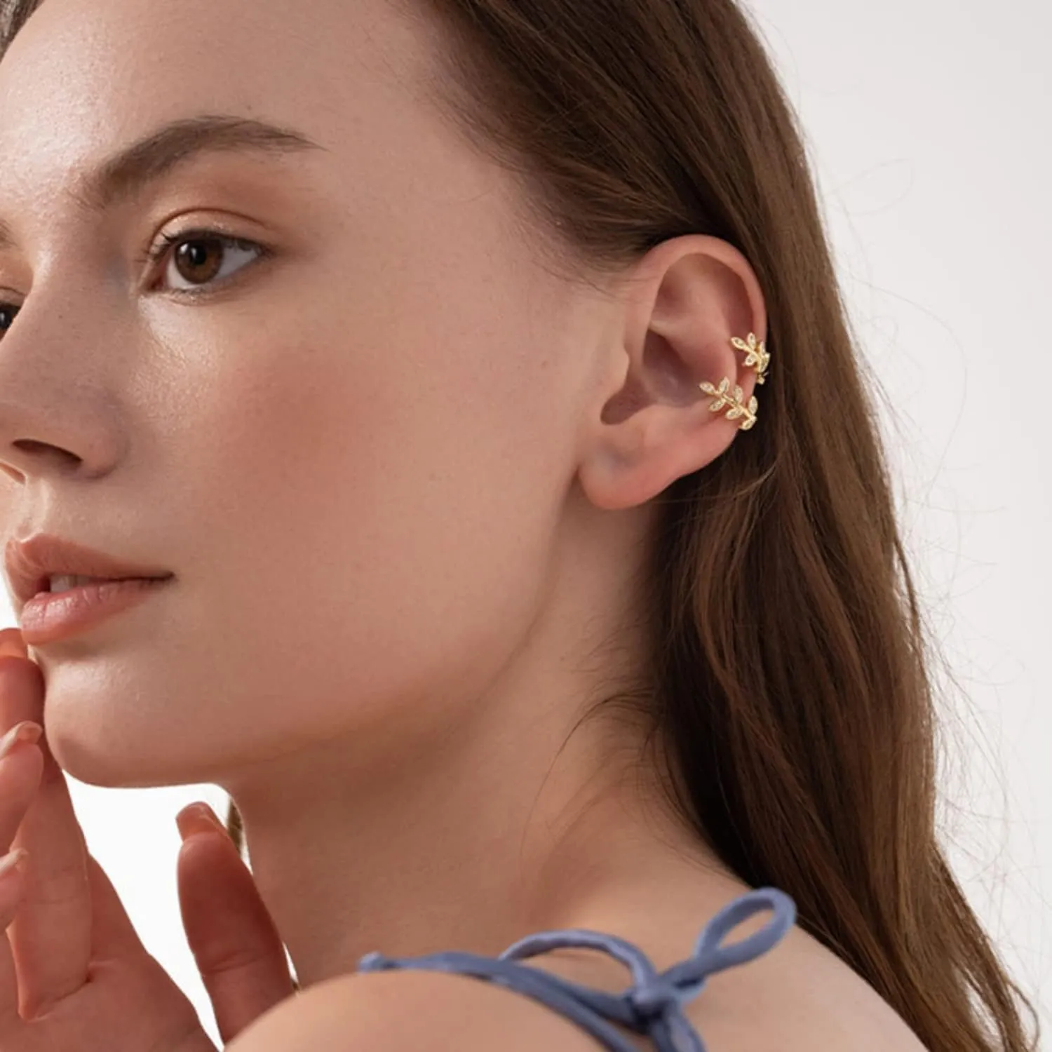 Minimalist 4 PCS S925 Sterling Silver Criss Cross Ear Cuff No Pierce Ear Cuff Sets Double Simple Lines Ear Cuff Fake Cartilage Earring Helix Piercing