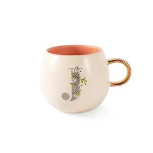 Monogram Floral "J" Round Mug