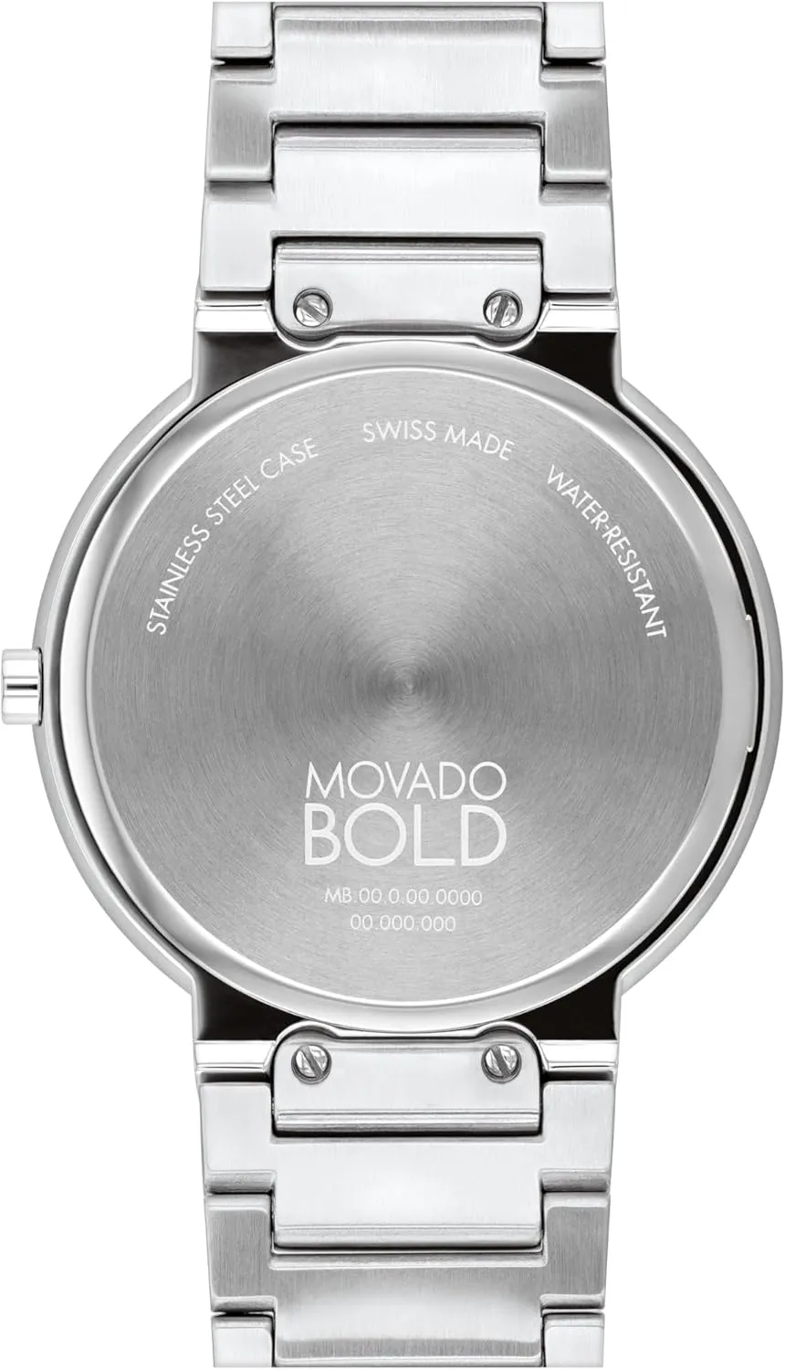 Movado Bold Horizon Ultra Thin Watch for Men and Women - Swiss Made - Water Resistant 3ATM/30 Meters - Sleek and Slim Premium Luxury Wristwatch for Everyone - 40mm