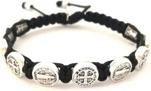 My Saint My Hero Confirmation Blessing Bracelet  A Meaningful Symbol of Faith, Strength & Divine Mission - Handwoven with Medals Hand-Cast at Sacred Site in Italy