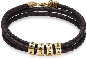 MyNameNecklace Personalized Choose Your Style Men Bracelet - Custom Inscriptions - Meaningful Gift for Him, Husband - Gift for Father's Day, Christmas, Birthday by - MYKA