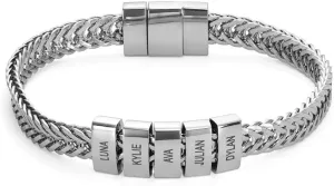 MyNameNecklace Personalized Choose Your Style Men Bracelet - Custom Inscriptions - Meaningful Gift for Him, Husband - Gift for Father's Day, Christmas, Birthday by - MYKA