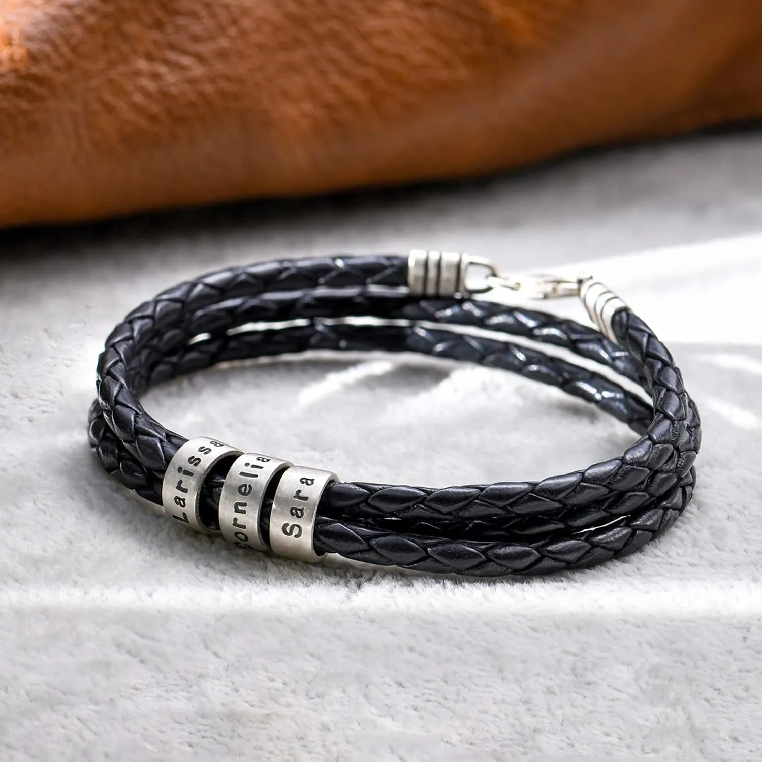 MyNameNecklace Personalized Choose Your Style Men Bracelet - Custom Inscriptions - Meaningful Gift for Him, Husband - Gift for Father's Day, Christmas, Birthday by - MYKA