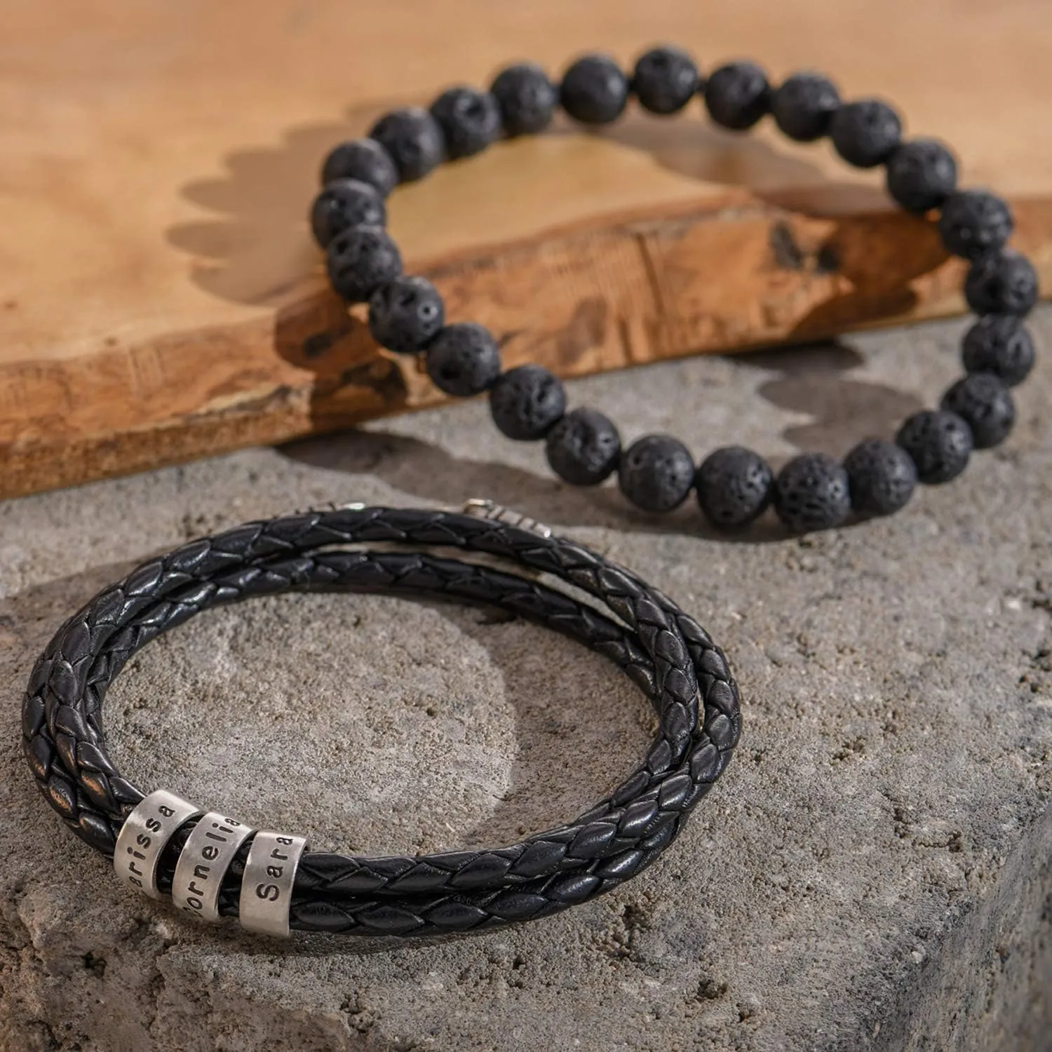 MyNameNecklace Personalized Choose Your Style Men Bracelet - Custom Inscriptions - Meaningful Gift for Him, Husband - Gift for Father's Day, Christmas, Birthday by - MYKA
