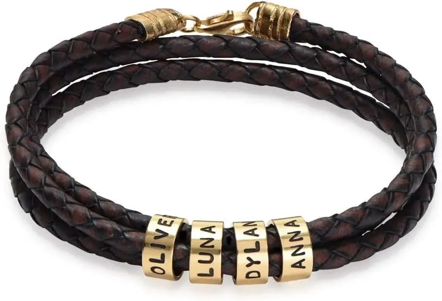 MyNameNecklace Personalized Choose Your Style Men Bracelet - Custom Inscriptions - Meaningful Gift for Him, Husband - Gift for Father's Day, Christmas, Birthday by - MYKA