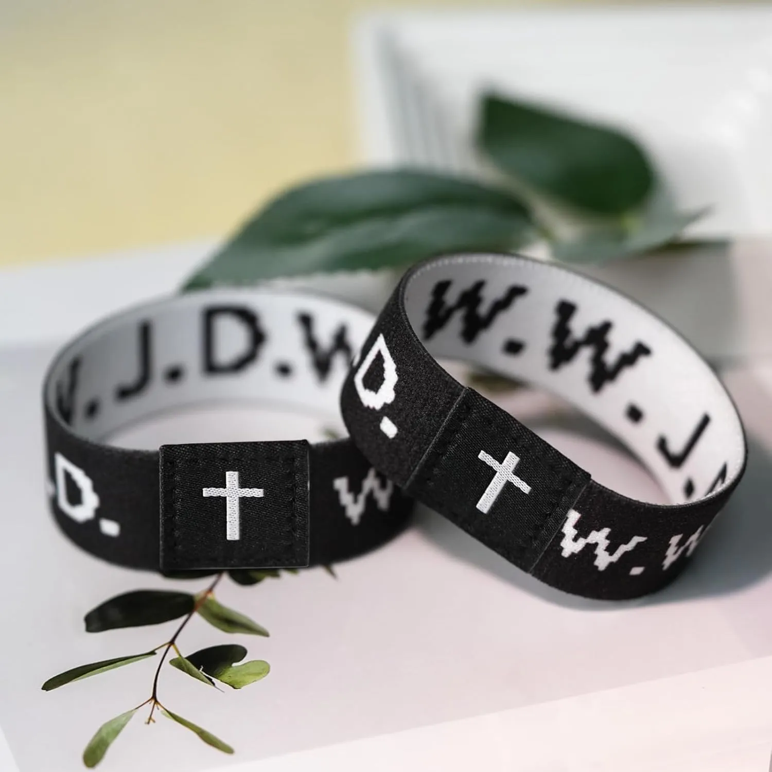 Nanafast WWJD Bracelet Wristband Elastic WWJD Jesus Bracelets for Women Men What Would Jesus Do Bracelets Christian Jewelry Gift