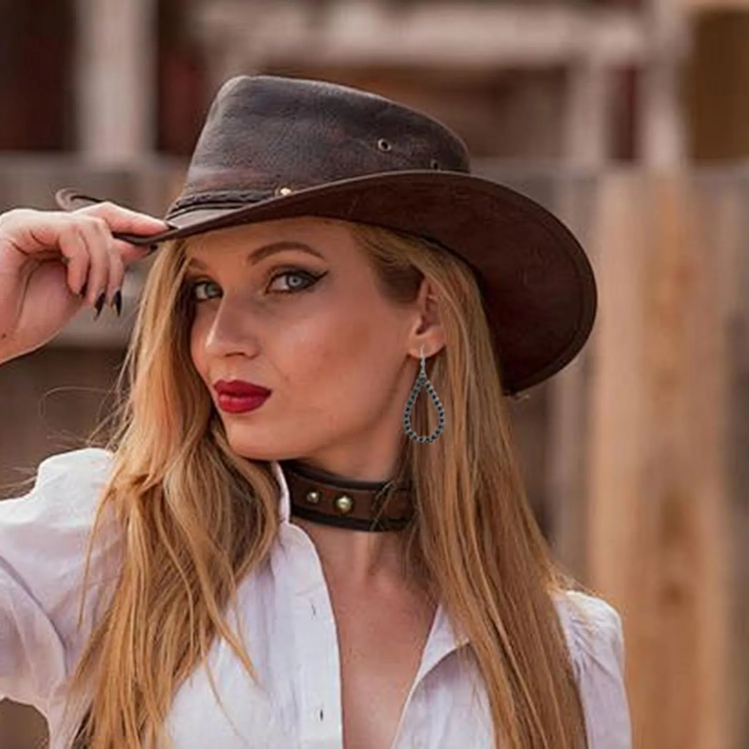 Navajo Pearl Earrings for Women Western Cowgirl Beaded Earrings Bohemian Vintage Pearl Drop Earring Statement Teardrop Navajo Dangle Earrings Boho Cowboy Jewelry
