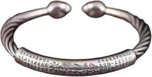 New 2025 Arrival Buddhist Mantra Mantra Cuff Bracelet for Men Fashion Charm Religious Prayer Amulet Jewelry Gift with for You Accessories Trendy Creative Gift