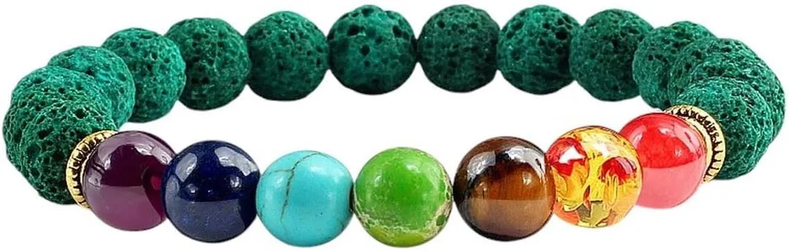 New 2025 Unisex Natural Stone Tiger Eye 7 Bracelets&Bangles Yoga Balance Beads Buddha Prayer Elastic Bracelet Men Pulseira Masculina Jewelry Fashion Accessories Creative For Women And Men Men