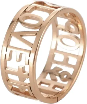 New 2026 Unisex Love Faith Hope Heart Ring for Women and Men Hers Stainless Steel Gold Color Fashion Rings Birthday Wedding Jewelry Gifts 2025 Luxury Accessories Creative Gift for Women and Men