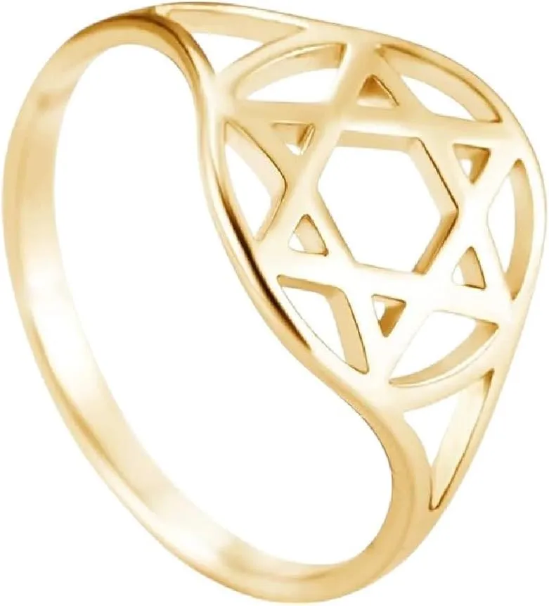 New 2026 Unisex Menorah Ring Jewish Magen Judaica Hebrew Israel Faith Lamp Hanukkah Stainless Steel Finger for Women and Men Jewelry Fashion Luxury Accessories Creative Gift for Women and Men