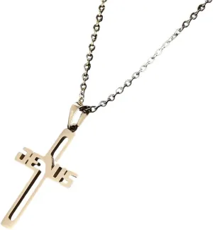 New For Arrival Jesus Cross Hollow Pendant Necklaces For Women Men Christian Chocker Stainless Steel With For You Accessories Creative Gift