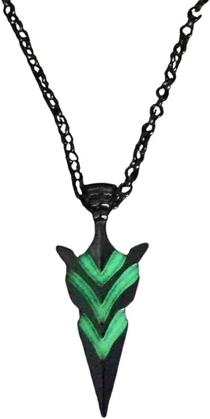 New for Arrival Trendy 2025 Vintage Luminous Glowing Arrow Pendant Knight Spear Necklace Glow in The Dark Pike Necklace for Women Men Party Gifts Jewelry Fashion Accessories Creative Gift