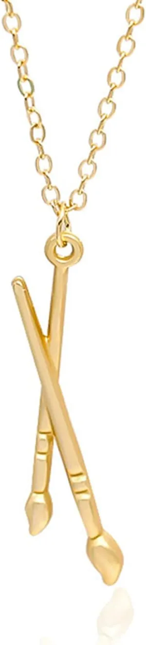 ONLYJUMP Palette Brush Asymmetric Necklace for Art Teacher Artist Charm Chic Fashion Design Colorful Paint Pendant Drop Necklace Jewelry Gold