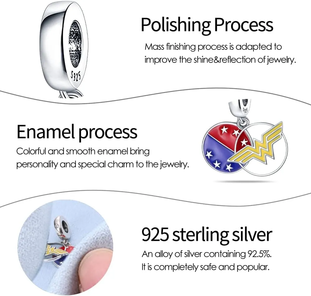 Pandach 925 Sterling Silver Charms Beads for Bracelets and Necklaces Butterfly and Headphones Pendants Clover Charms Jewelry Gift for Women