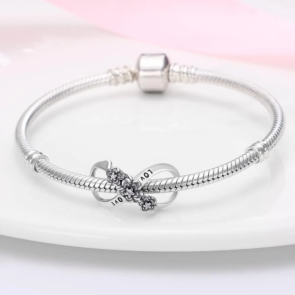 Pandach 925 Sterling Silver Charms for Bracelets Necklace with 5A CZ Stones Dangle Pendant Bead Jewelry Beads Gifts for Women