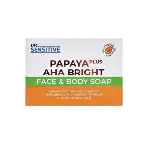 Papaya Plus AHA Bright Face & Body Soap 120g