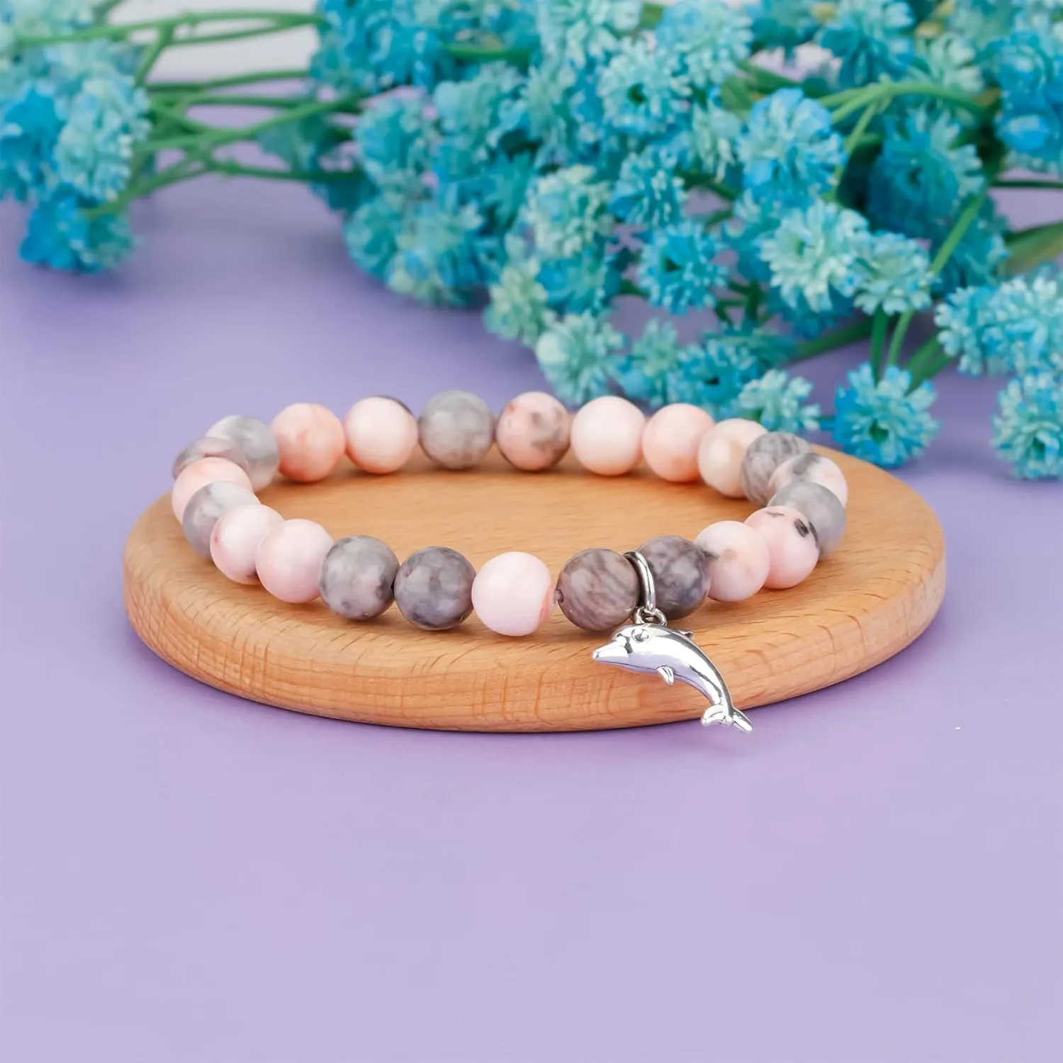 PARTNER Horse Inspirational Birthday Gifts for Women Unique Horse Gifts Natural Stone Beaded Bracelets for Women Horse Jewelry with Meaningful Message Card For Horse Lovers