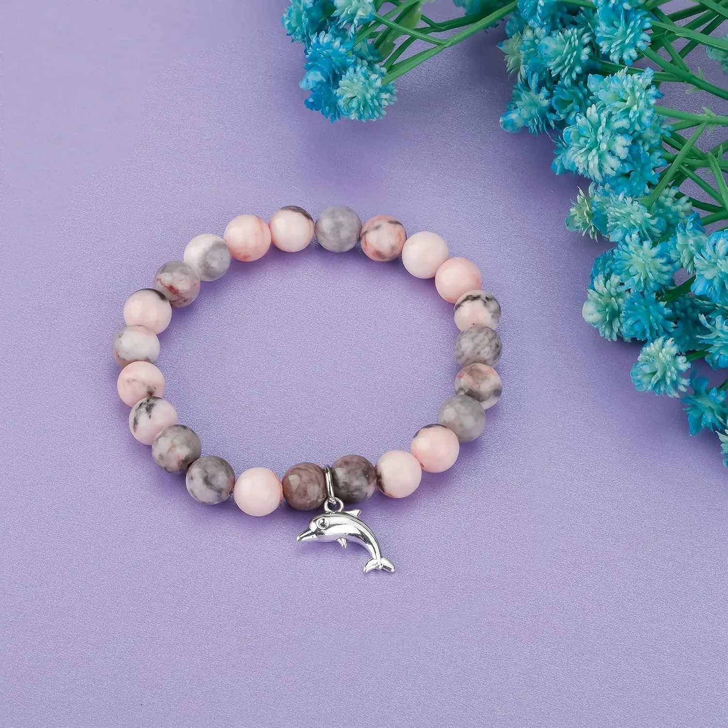 PARTNER Horse Inspirational Birthday Gifts for Women Unique Horse Gifts Natural Stone Beaded Bracelets for Women Horse Jewelry with Meaningful Message Card For Horse Lovers