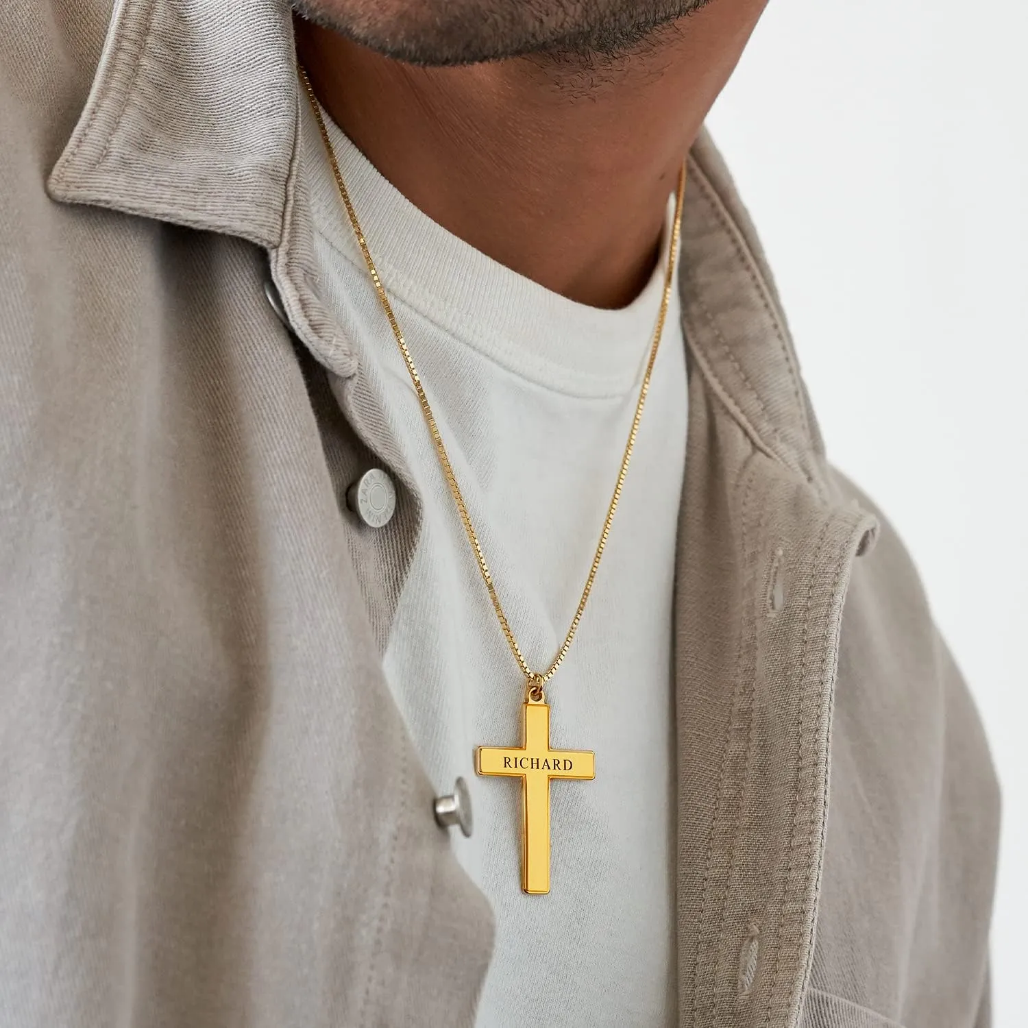 Personalized Choose Your Style Men Name Necklace - Up to 4 Inscriptions - Meaningful Gift for Him - Father's Day Gift for Husband