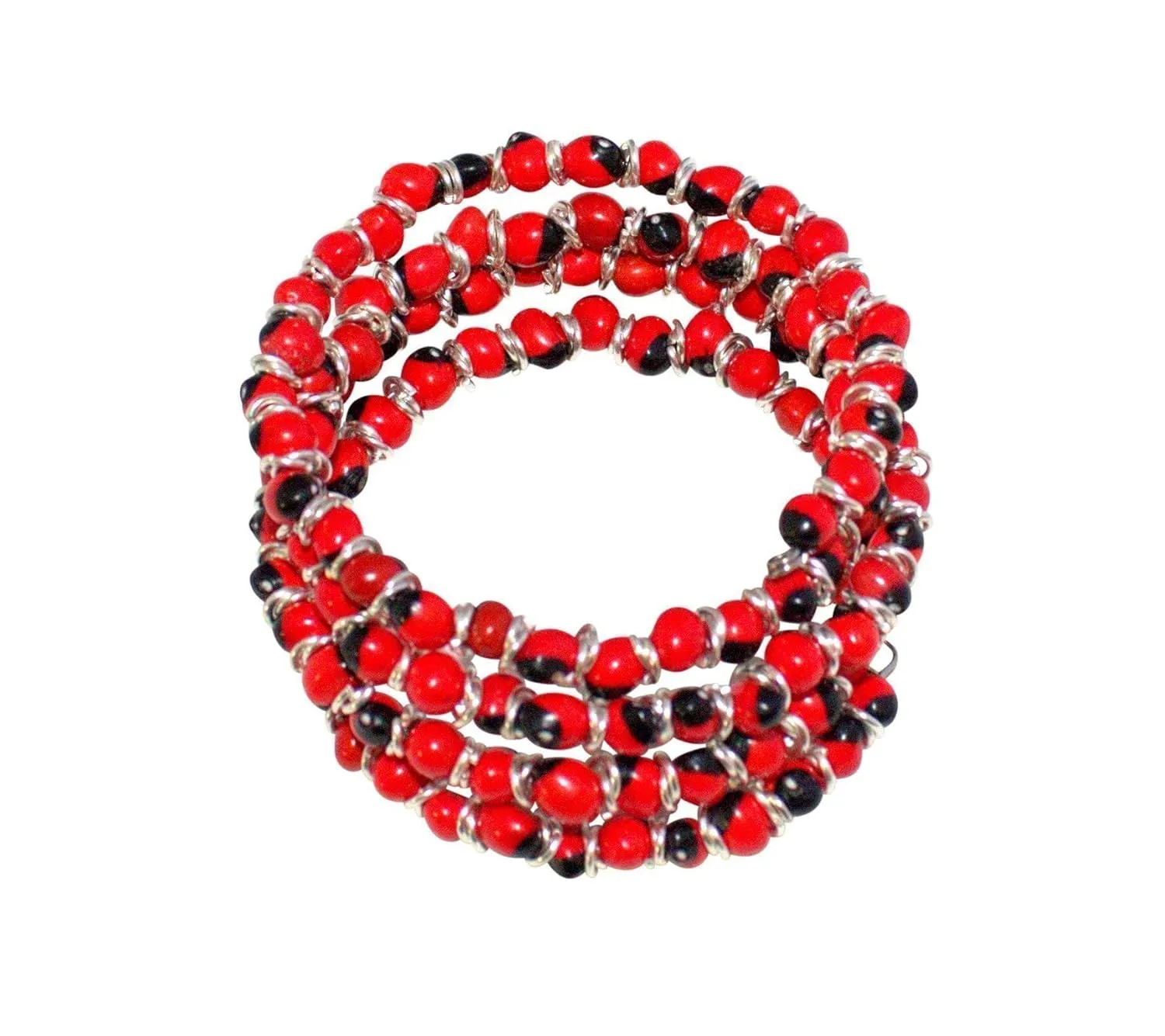Peruvian Gift Wrap Bracelet for Women - Meaningful Good Luck, Prosperity, Love, Happiness Huayruro Red Black Seed Wrap - Handmade Natural Jewelry by Evelyn Brooks