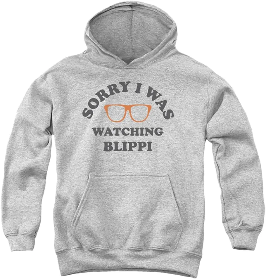 Popfunk Blippi Sorry I was Watching Blippi Youth Kids Boy/Girls Pull-Over Hoodie
