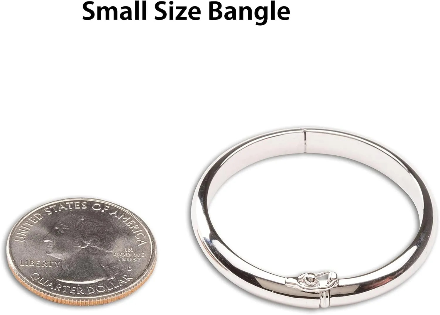 Precious Pieces .925 Sterling Silver Classic Baby Bangle Bracelet for Babies, Toddlers, Kids, Teens or Women
