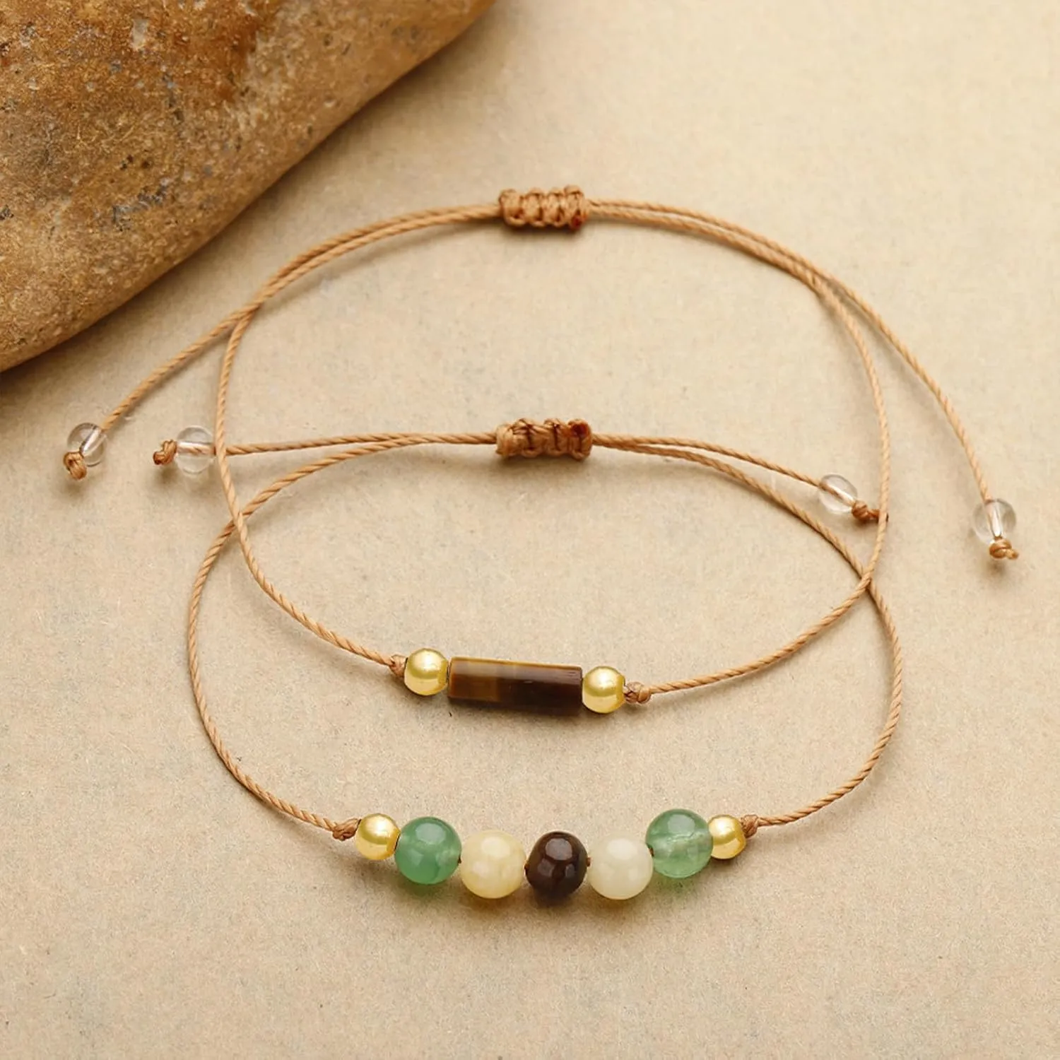 Protection Bracelets for Women Men Healing Crystal Bracelet Spiritual for Women Gemstone Bracelet Beaded Jewelry Natural Stone Bead Bracelets for Women Men