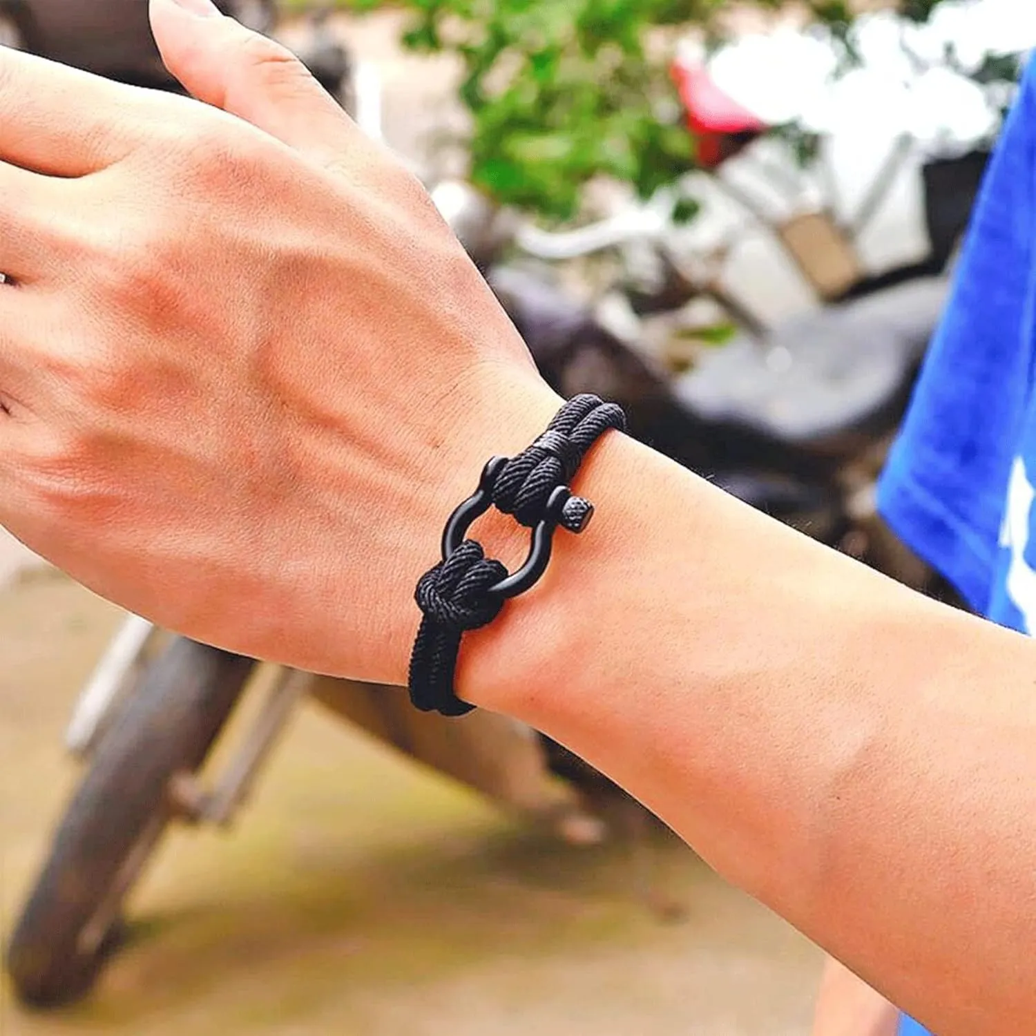 RINHOO FRIENDSHIP To My Son Bracelet I Will Always Be With You Handmade Braided Leather Love Bracelet Inspirational Wristband Meaningful Bracelet