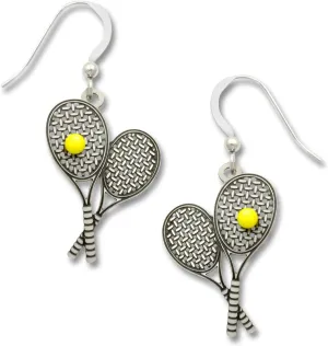 Sienna Sky Tennis Racquet and Yellow Ball Earrings 1749