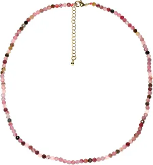 Simple Faceted Beads Necklace Boho 3-4mm Energy Crystals Choker Necklaces for Women Trendy Handmade Jewelry