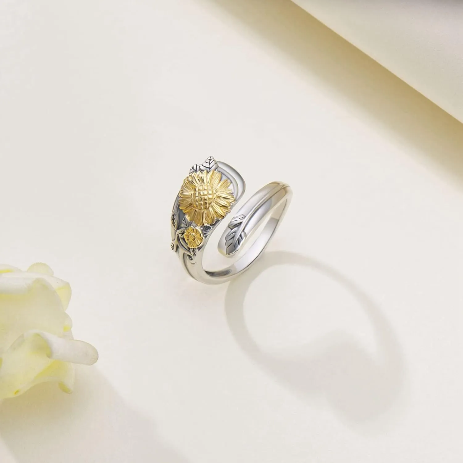 Spoon Rings for Women 925 Sterling Silver Spoon Rings Vintage Thumb Rings Jewelry Gifts for Women Men