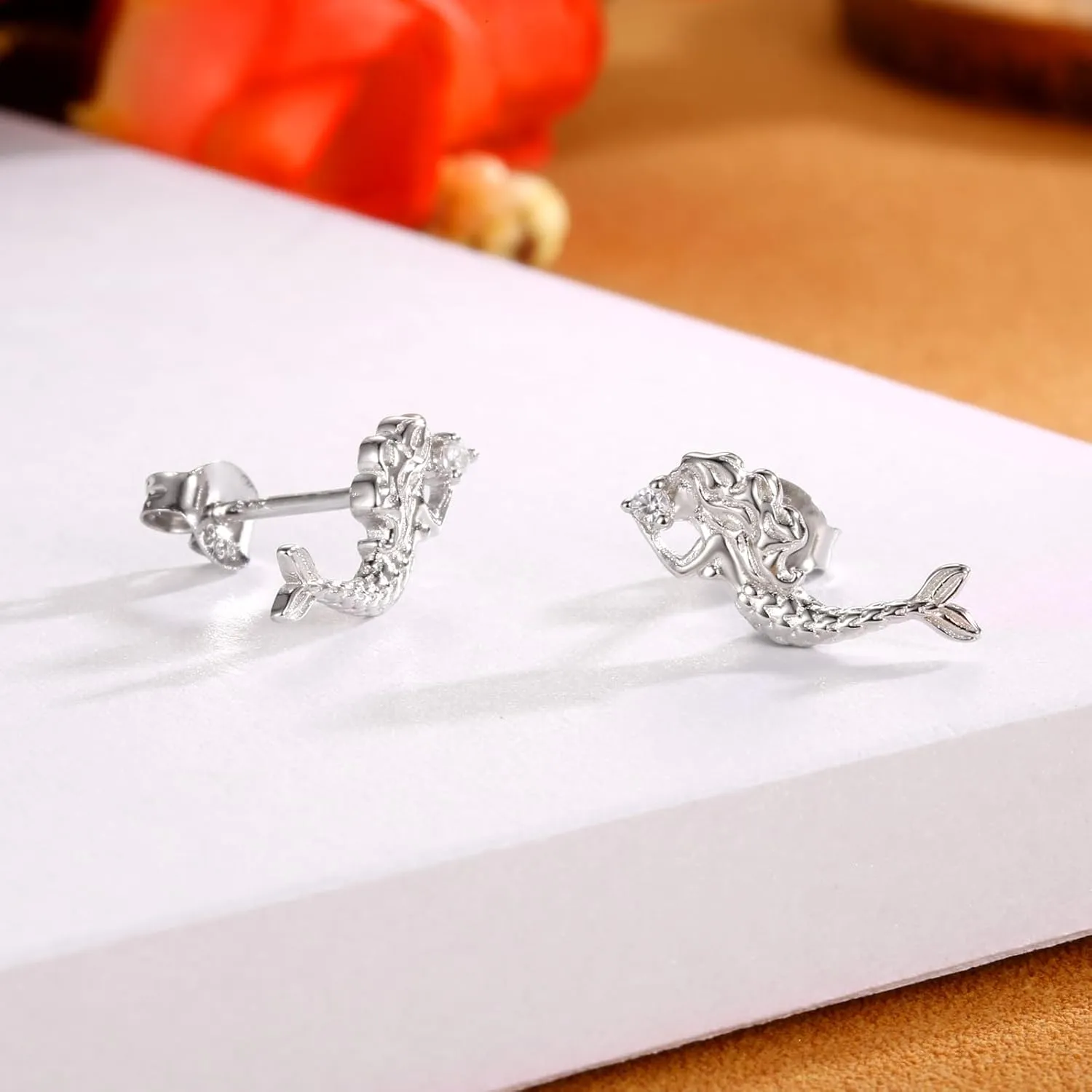 Sterling Silver Animal Stud Earrings: Llama Hippo Elephant Cat Sloth Ladybug Earrings Birthday Graduation Jewelry Gift Women Animal Lovers