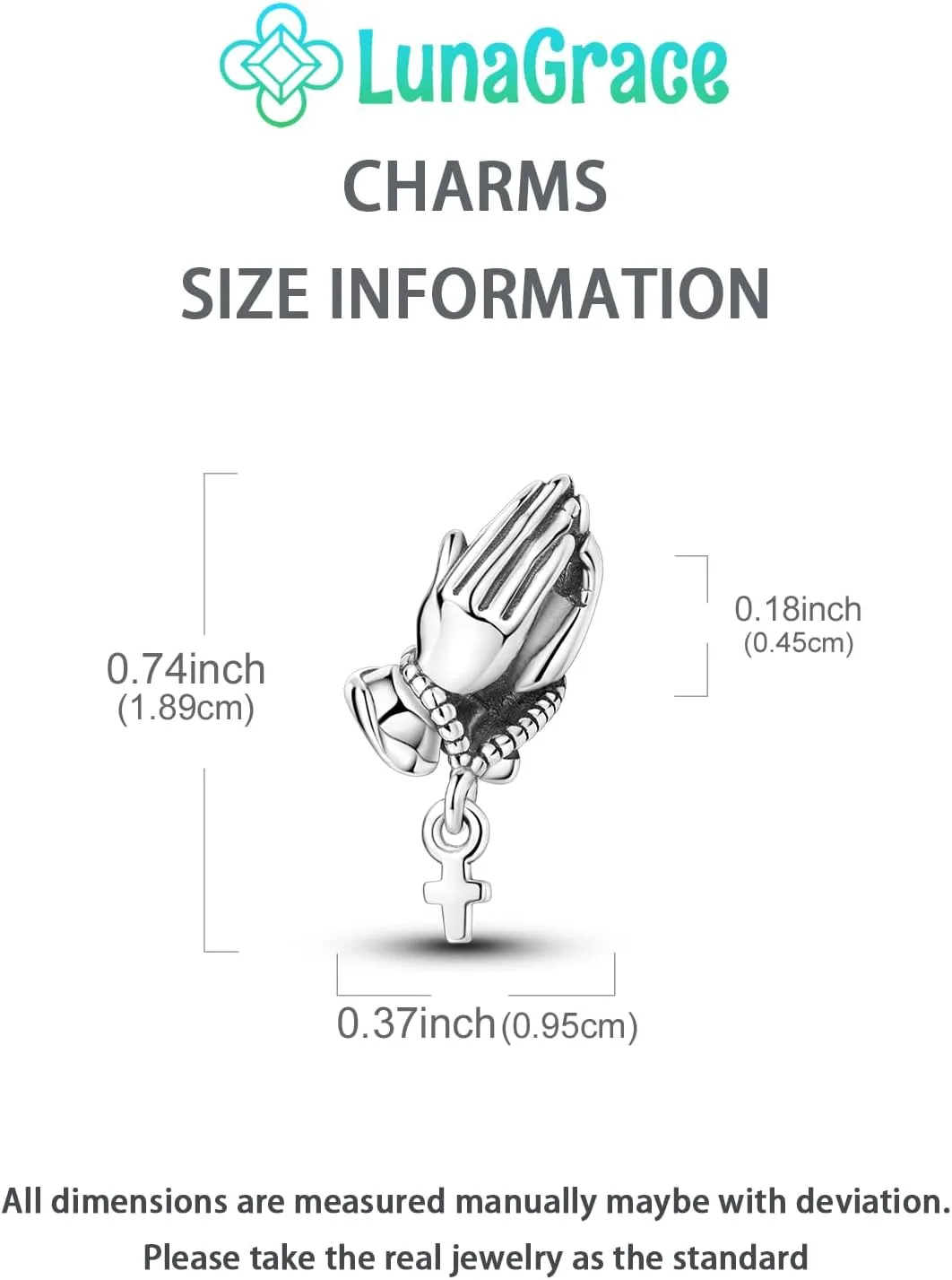 Sterling Silver Charms for Charm Bracelet for Women 5A Cubic Zirconia Dangle Pendant Bracelet Bead Gift for Her