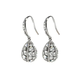 Sterling Silver Dangle Earrings for Women, Handmade 14K Gold Diamond Dangle Earrings, Jewelry Gifts for Women (Silver)