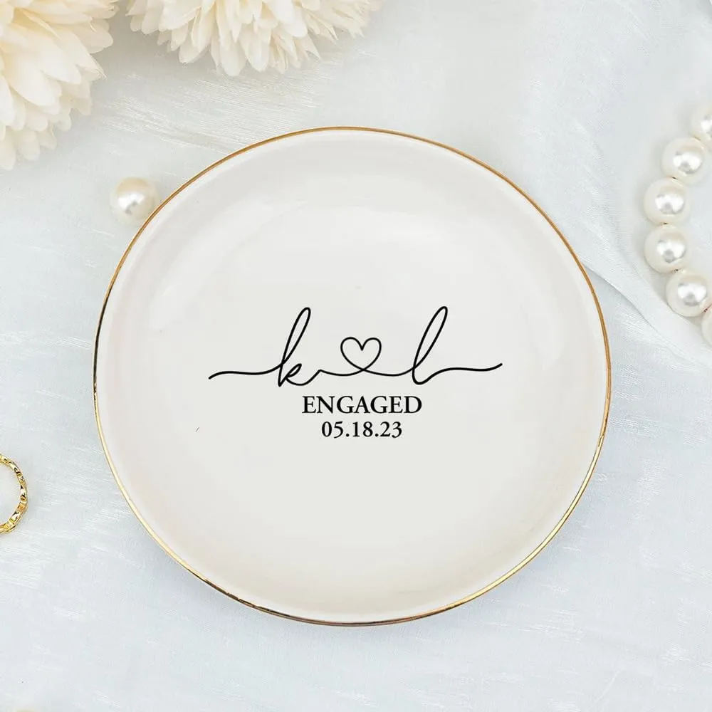 Still Feels Like We Just Got Married Jewelry Dish - Personalized Custom Engagement or Anniversary Ring Holder Dish - Wedding Keepsake Gift for Couple, Wife, or Husband