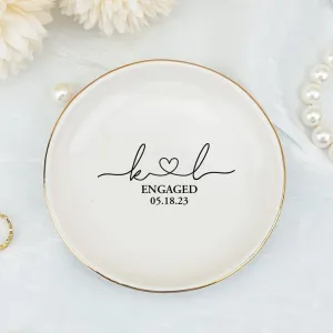 Still Feels Like We Just Got Married Jewelry Dish - Personalized Custom Engagement or Anniversary Ring Holder Dish - Wedding Keepsake Gift for Couple, Wife, or Husband