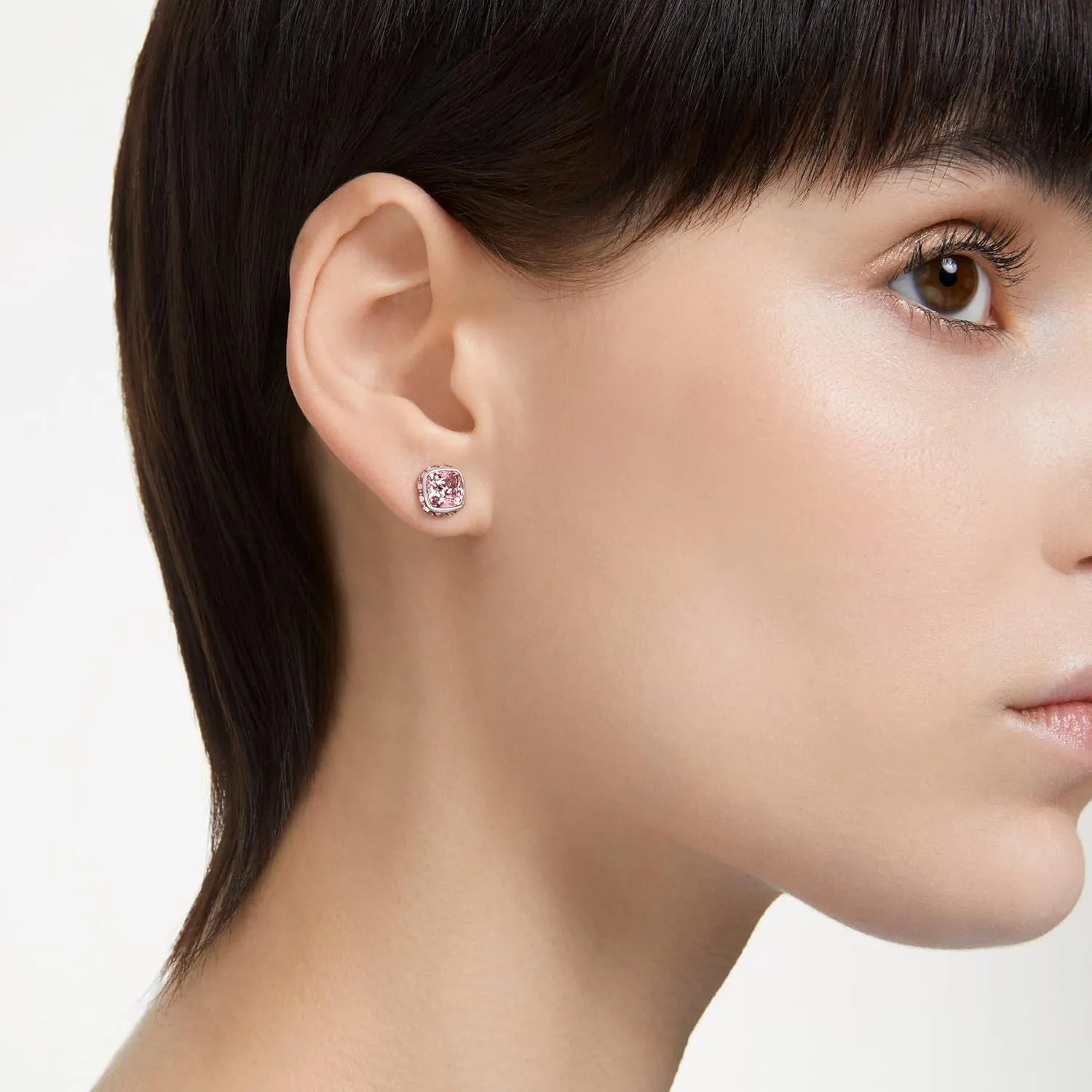 Swarovski Crystal Chroma Jewelry Collection, Heart Shaped Crystal, Latch Back Earring Closure, Lobster Claw Clasp Bracelet
