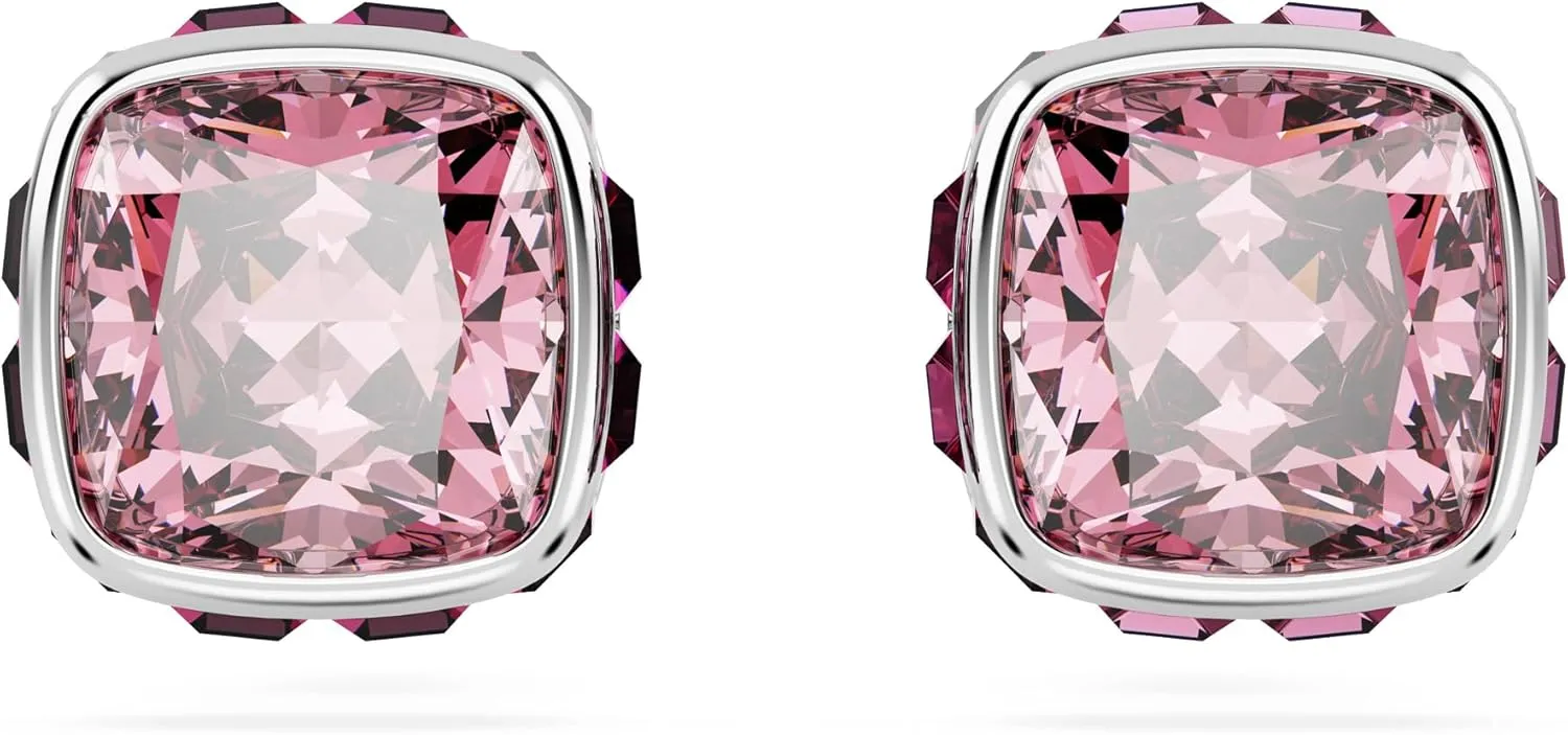 Swarovski Crystal Chroma Jewelry Collection, Heart Shaped Crystal, Latch Back Earring Closure, Lobster Claw Clasp Bracelet