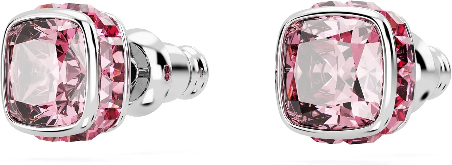Swarovski Crystal Chroma Jewelry Collection, Heart Shaped Crystal, Latch Back Earring Closure, Lobster Claw Clasp Bracelet