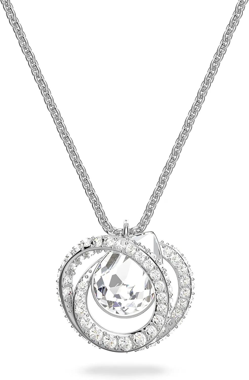 SWAROVSKI Generation Necklace, Earrings, and Bracelet Crystal Jewelry Collection, Rhodium Tone & Gold Tone Finish
