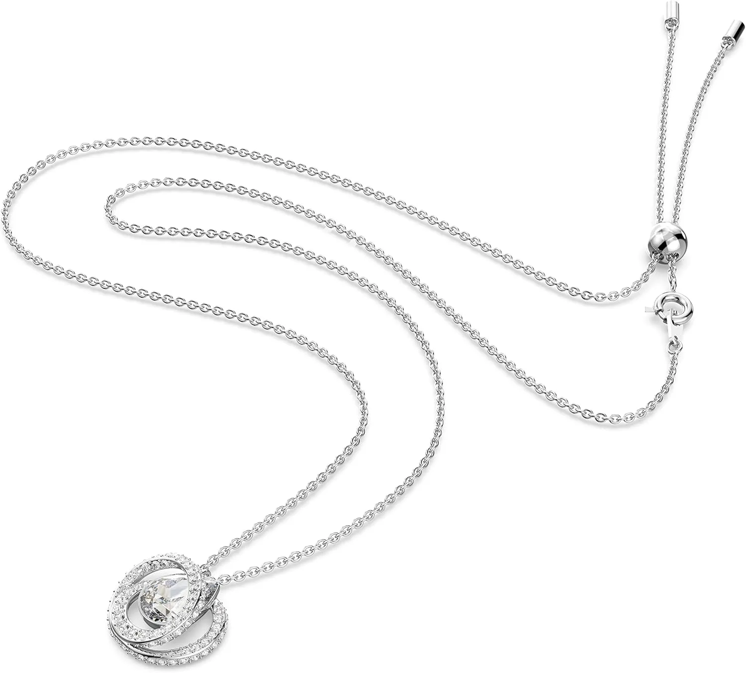 SWAROVSKI Generation Necklace, Earrings, and Bracelet Crystal Jewelry Collection, Rhodium Tone & Gold Tone Finish