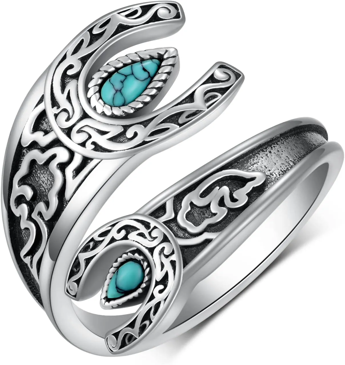 Turquoise Ring 925 Sterling Silver Turquoise Thumb Ring Western Jewelry for Women