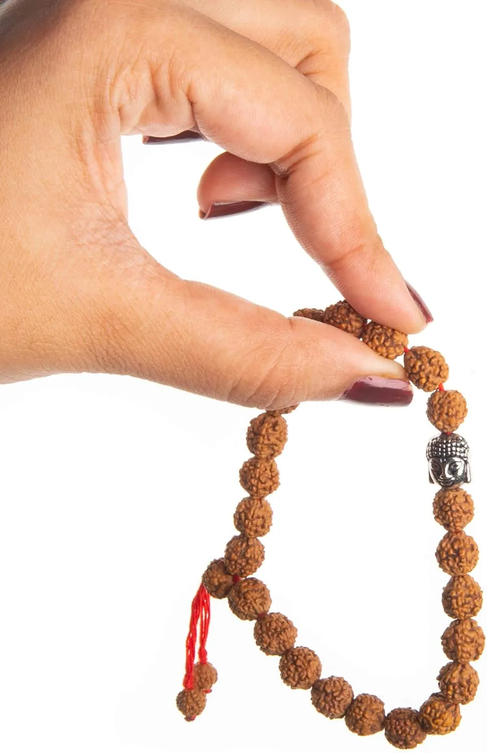 Wonder Care Authentic Rudraksha Mala | 5face Genuine Himalayan Rudraksha bracelet | Rudraksha Bead| Beaded Bracelets for Men | Pendant Necklace with Bead Bracelets